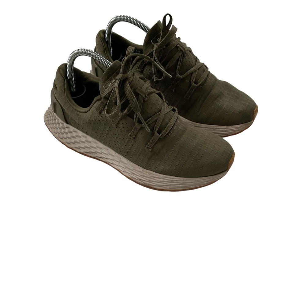 NOBULL Women’s Green Ripstop Runner Sneakers Sz 6 Gum Sole Athleisure